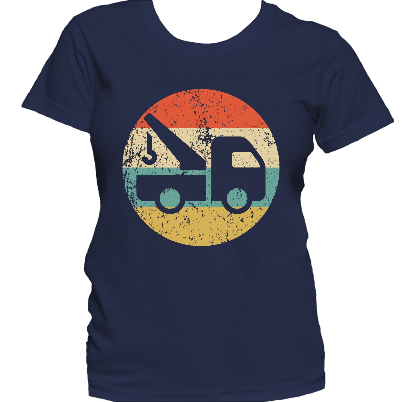 Tow Truck Driver Retro Tow Truck Icon Women's T-Shirt
