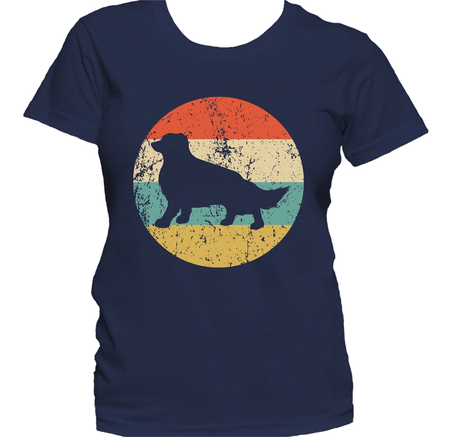 Retro Border Collie Dog Breed Icon Women's T-Shirt