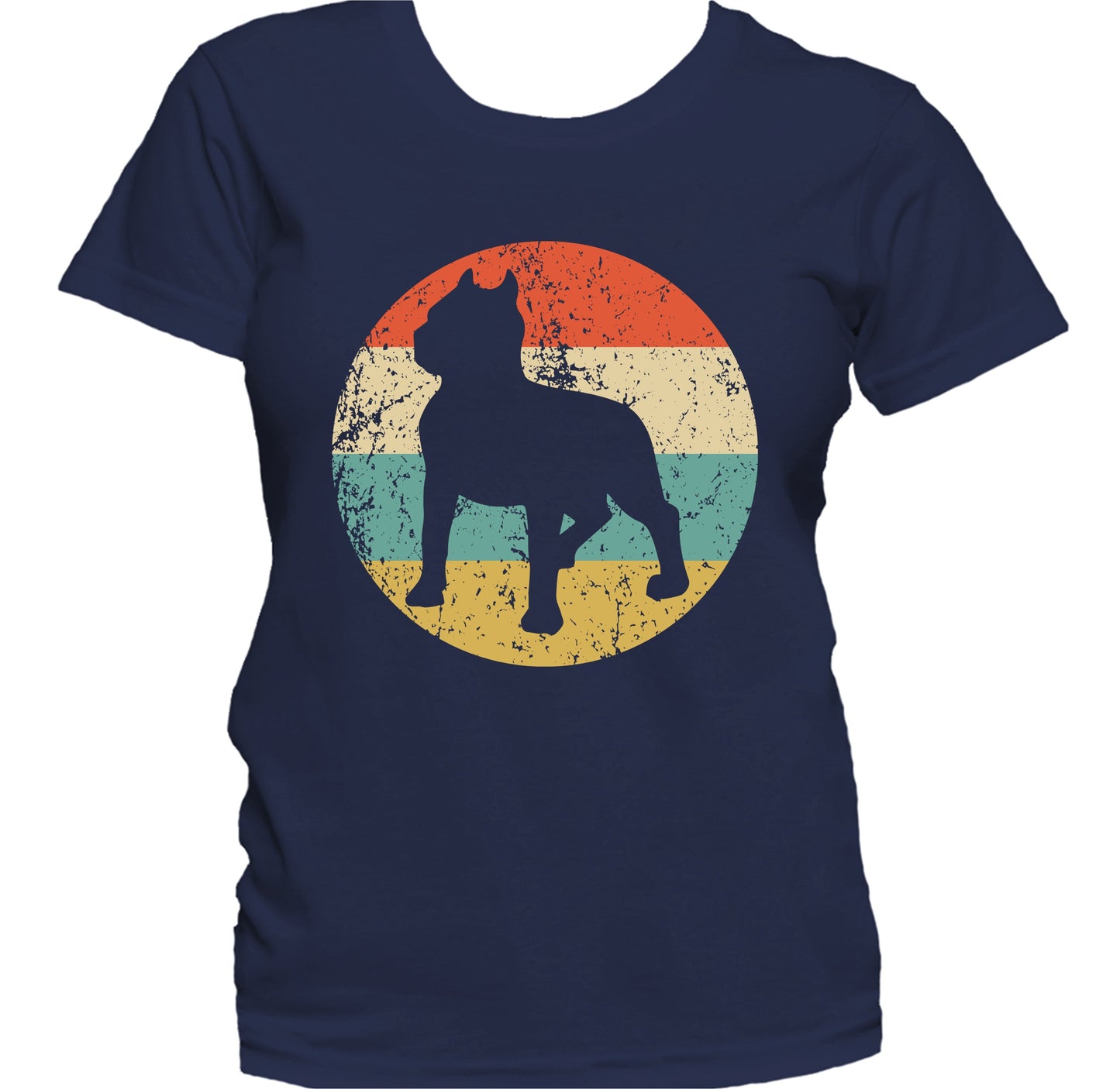 Retro Pit Bull Dog Breed Icon Women's T-Shirt