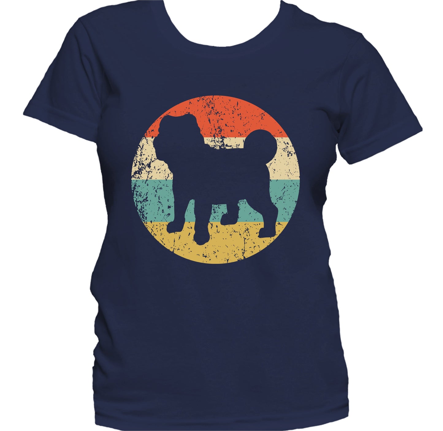 Retro Shar Pei Dog Breed Icon Women's T-Shirt