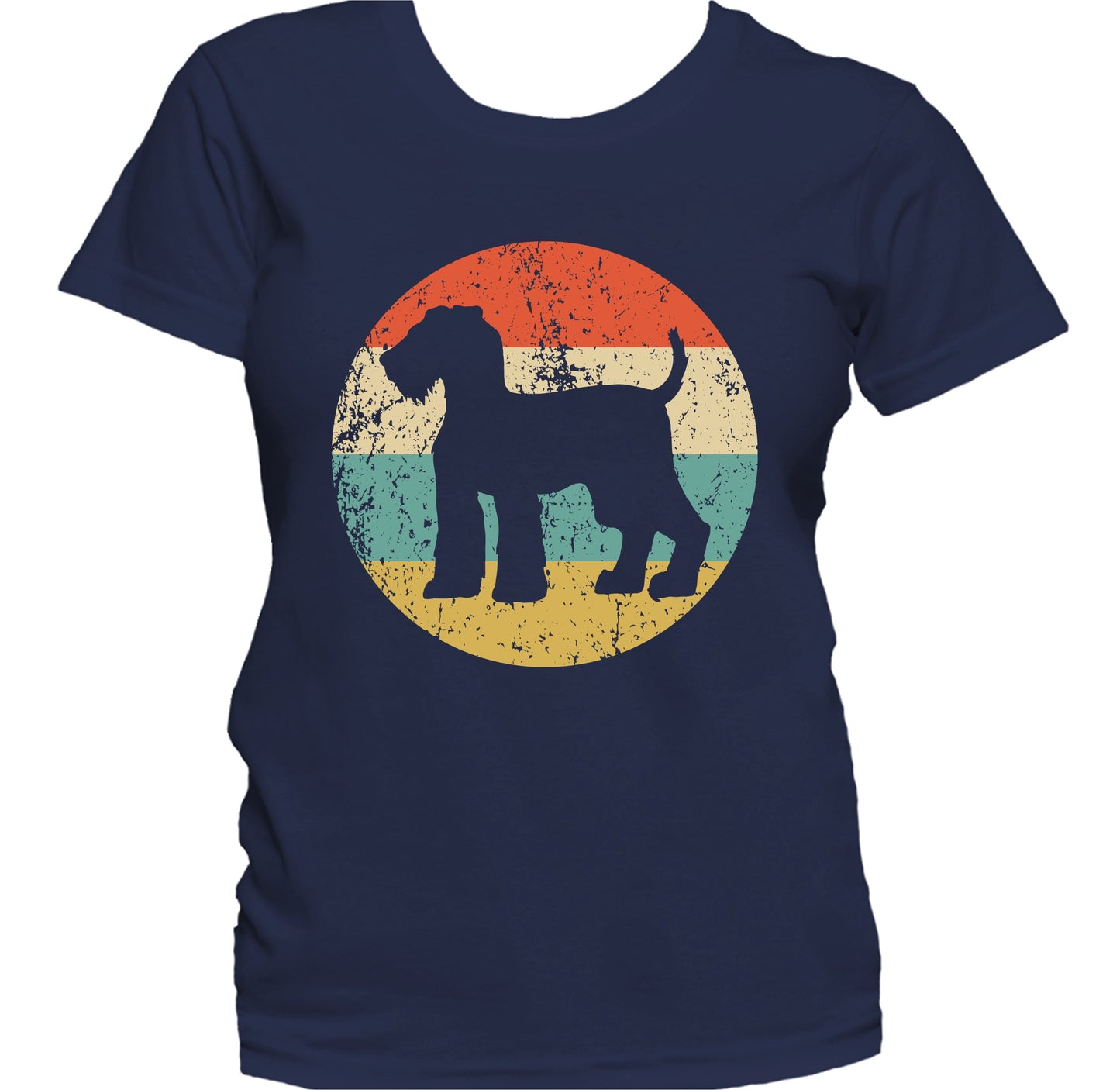 Retro Airedale Terrier Dog Breed Icon Women's T-Shirt