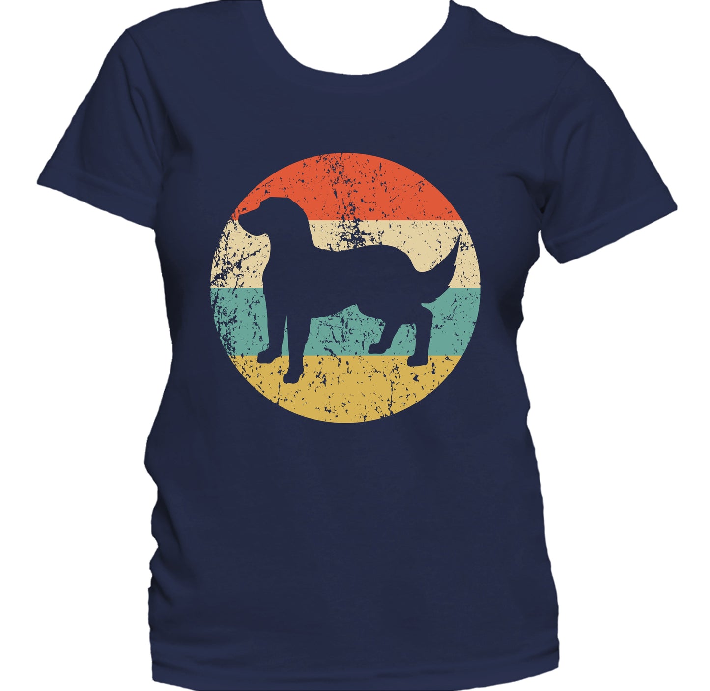 Retro Flat-Coated Retriever Dog Breed Icon Women's T-Shirt
