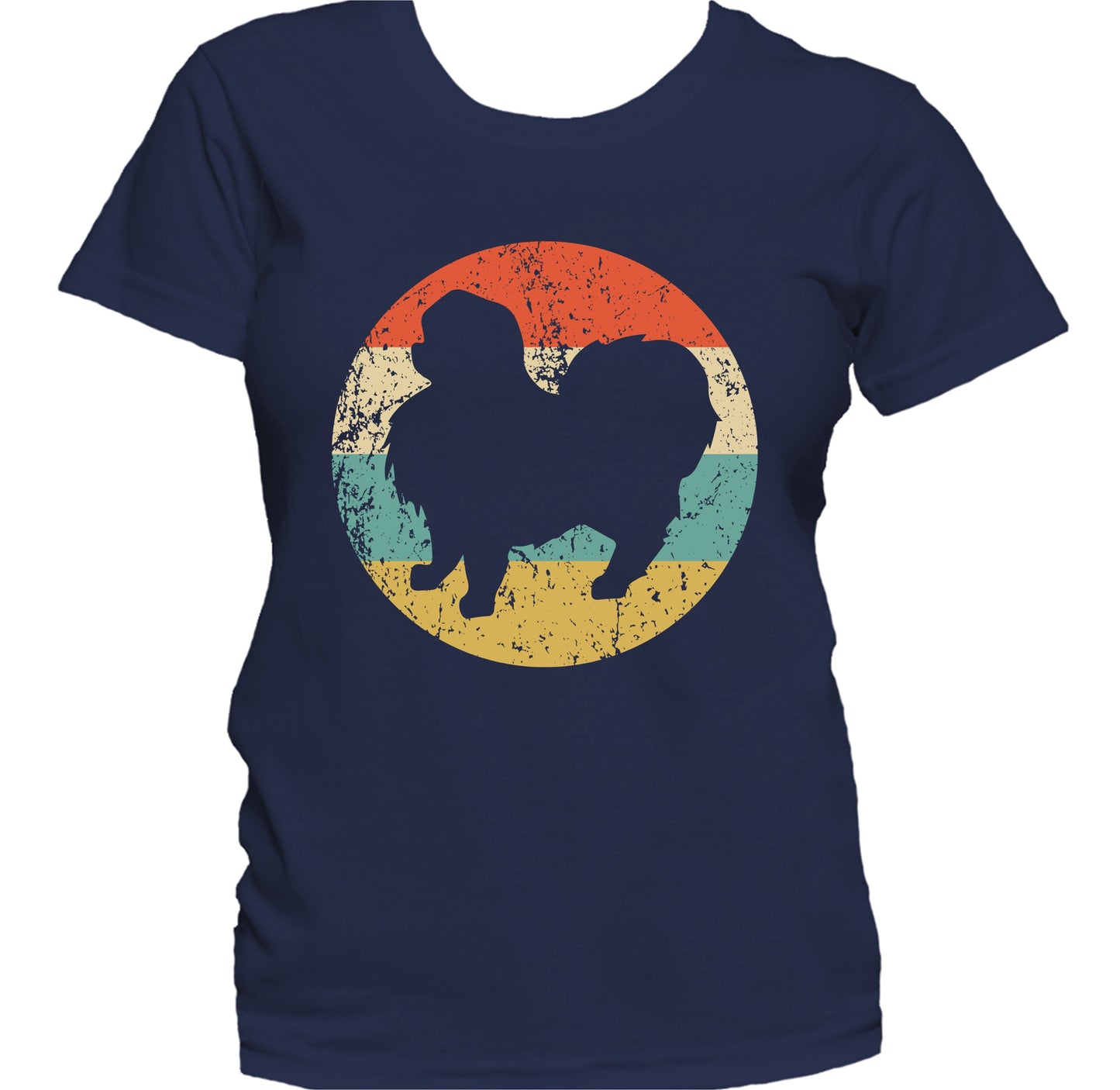 Retro Japanese Chin Dog Breed Icon Women's T-Shirt