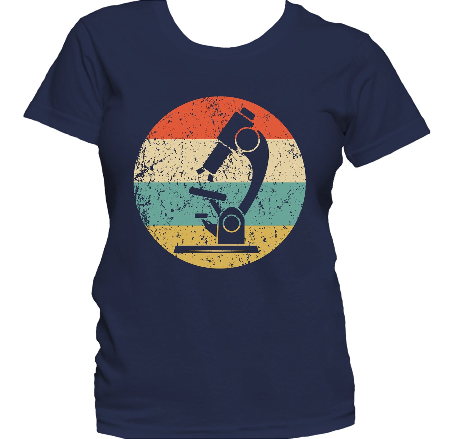 Biology Science Microscope Retro Scientist Biologist Women's T-Shirt
