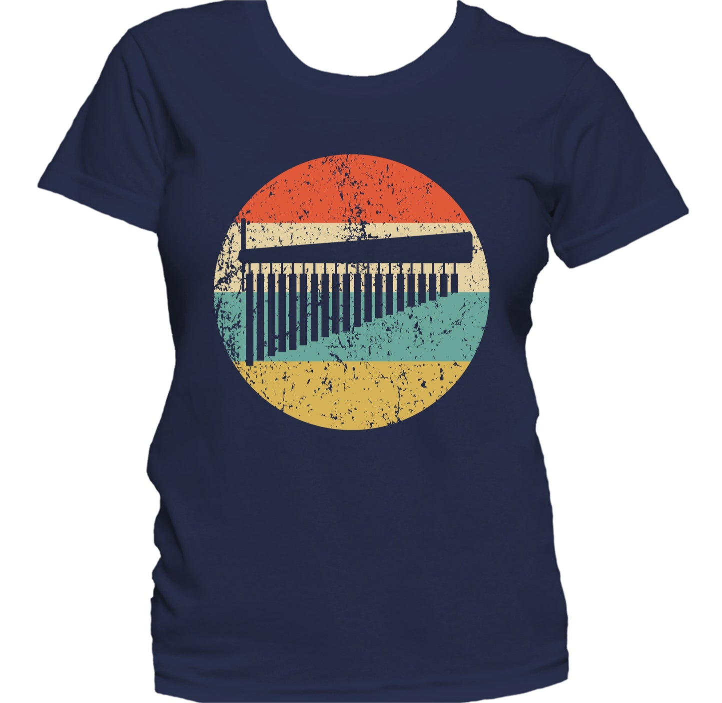 Bar Chimes Retro Music Musician Musical Instrument Women's T-Shirt