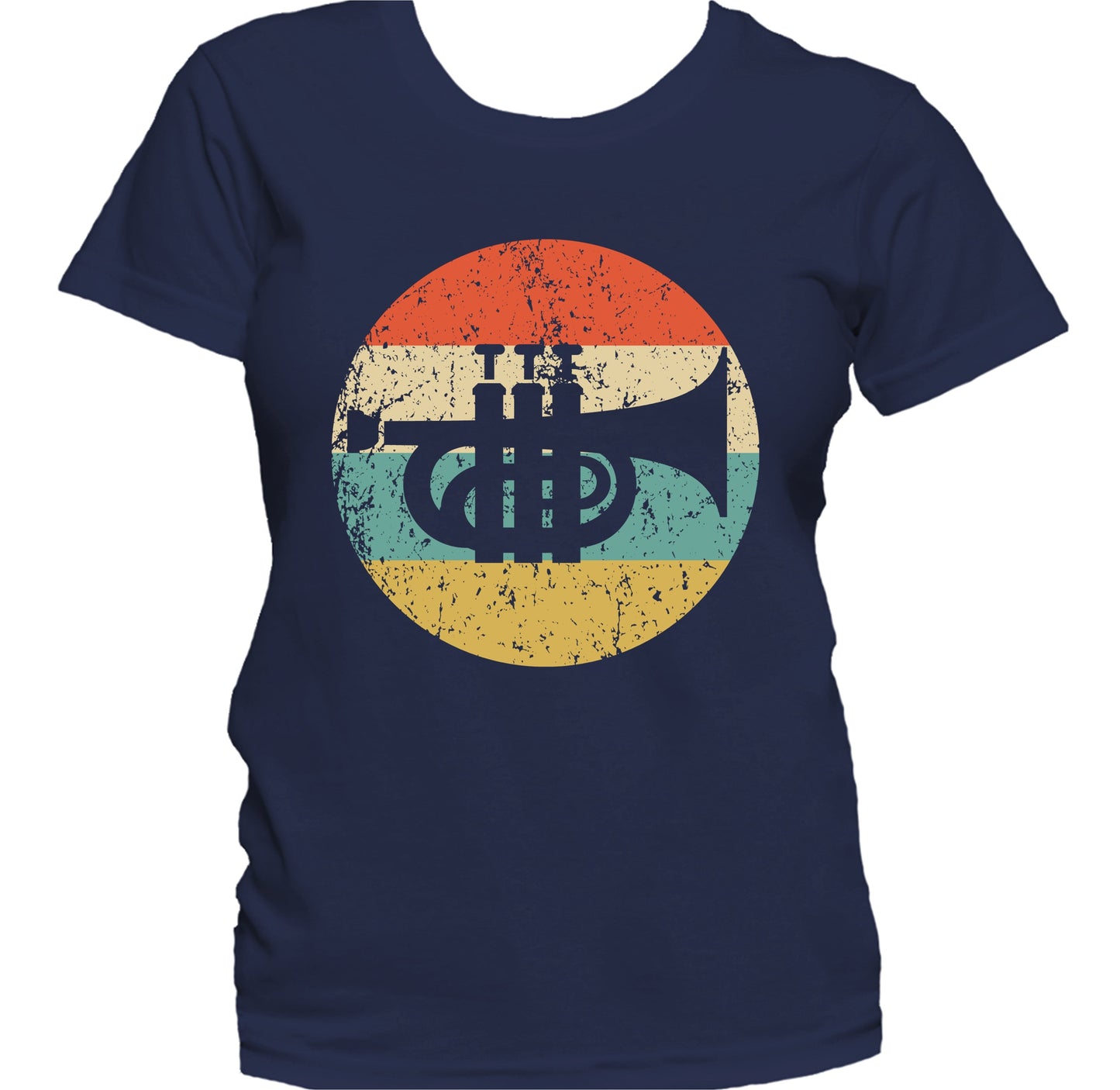 Cornet Trumpet Retro Music Musician Musical Instrument Women's T-Shirt