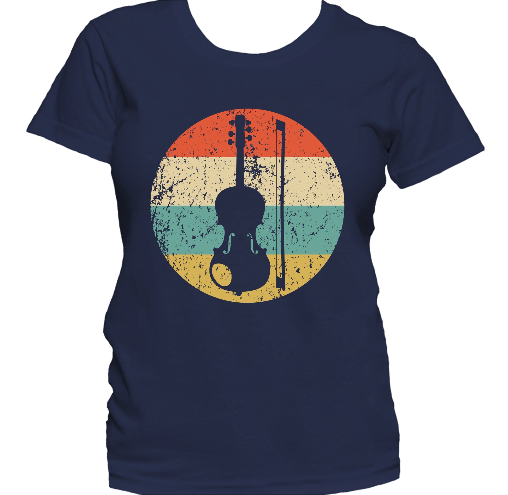 Violin Viola Retro Music Musician Musical Instrument Women's T-Shirt