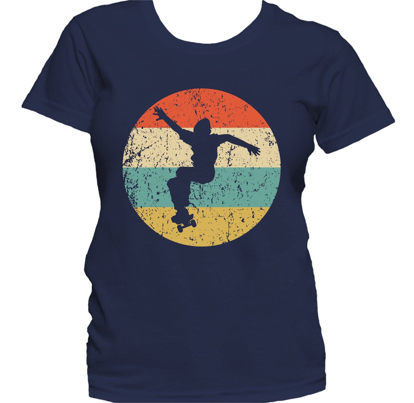 Skateboarder Skateboarding Skater Retro Skateboard Women's T-Shirt