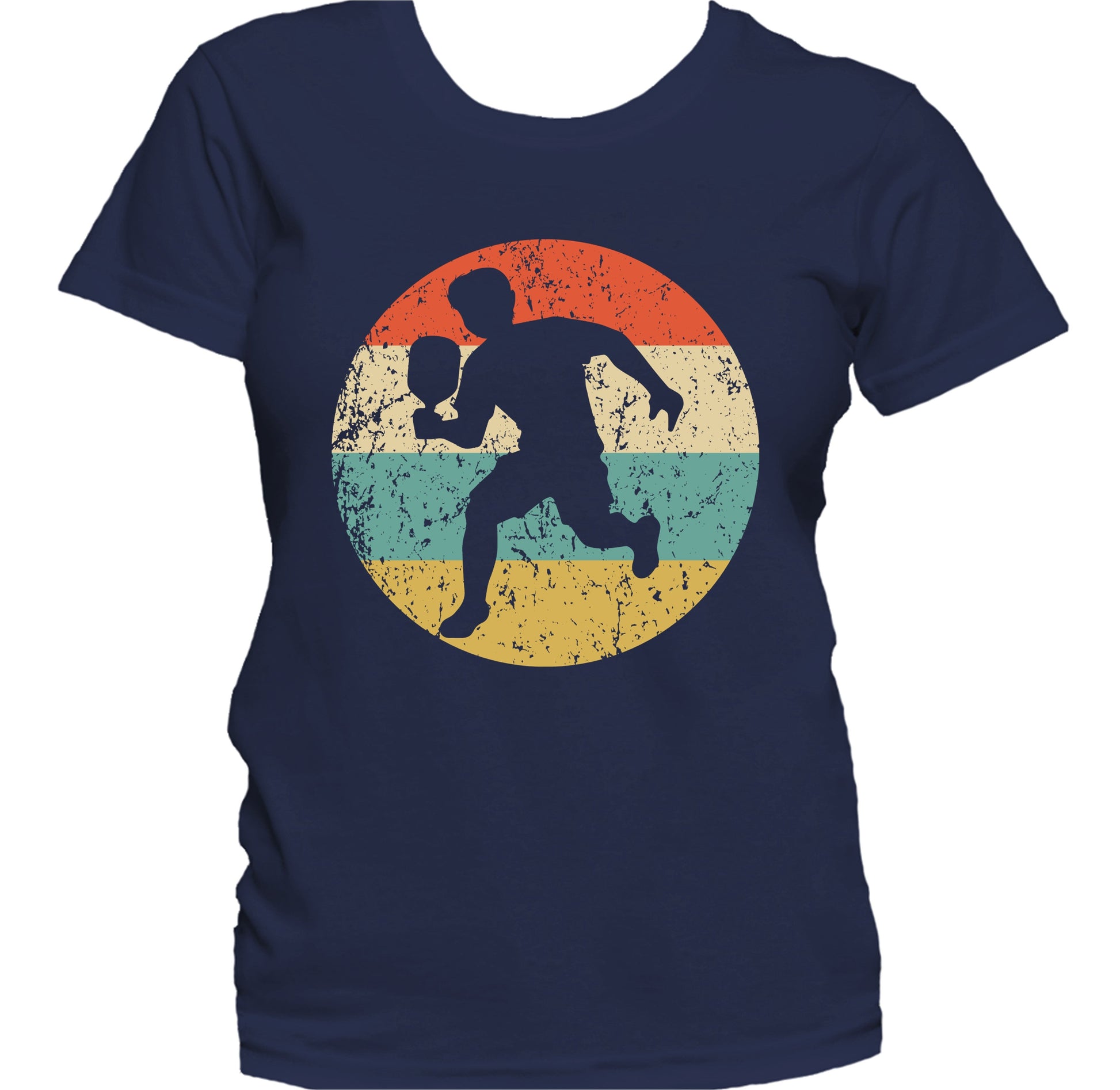Pickleball Player Silhouette Retro Sports Women's T-Shirt