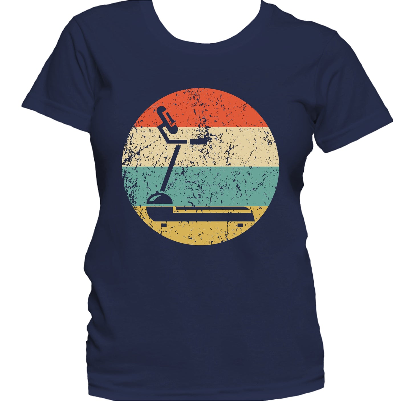 Treadmill Gym Equipment Icon Retro Fitness Women's T-Shirt
