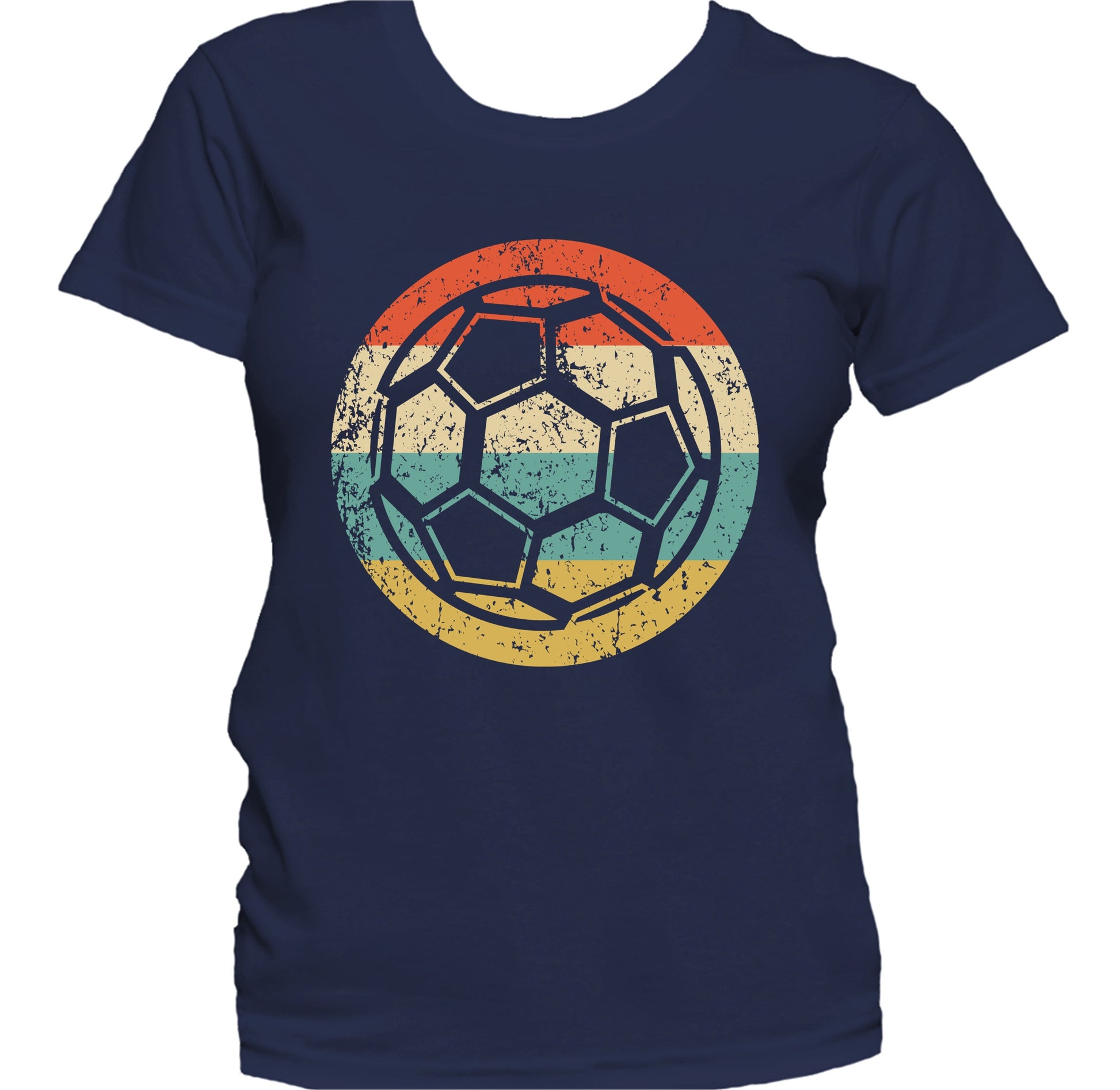 Soccer Ball Icon Retro Soccer Women's T-Shirt