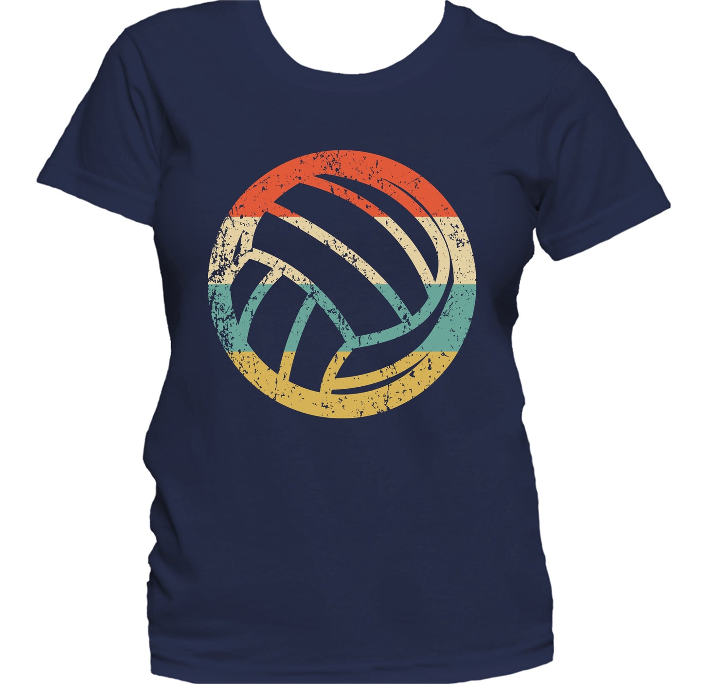Volleyball Ball Icon Retro Volleyball Women's T-Shirt