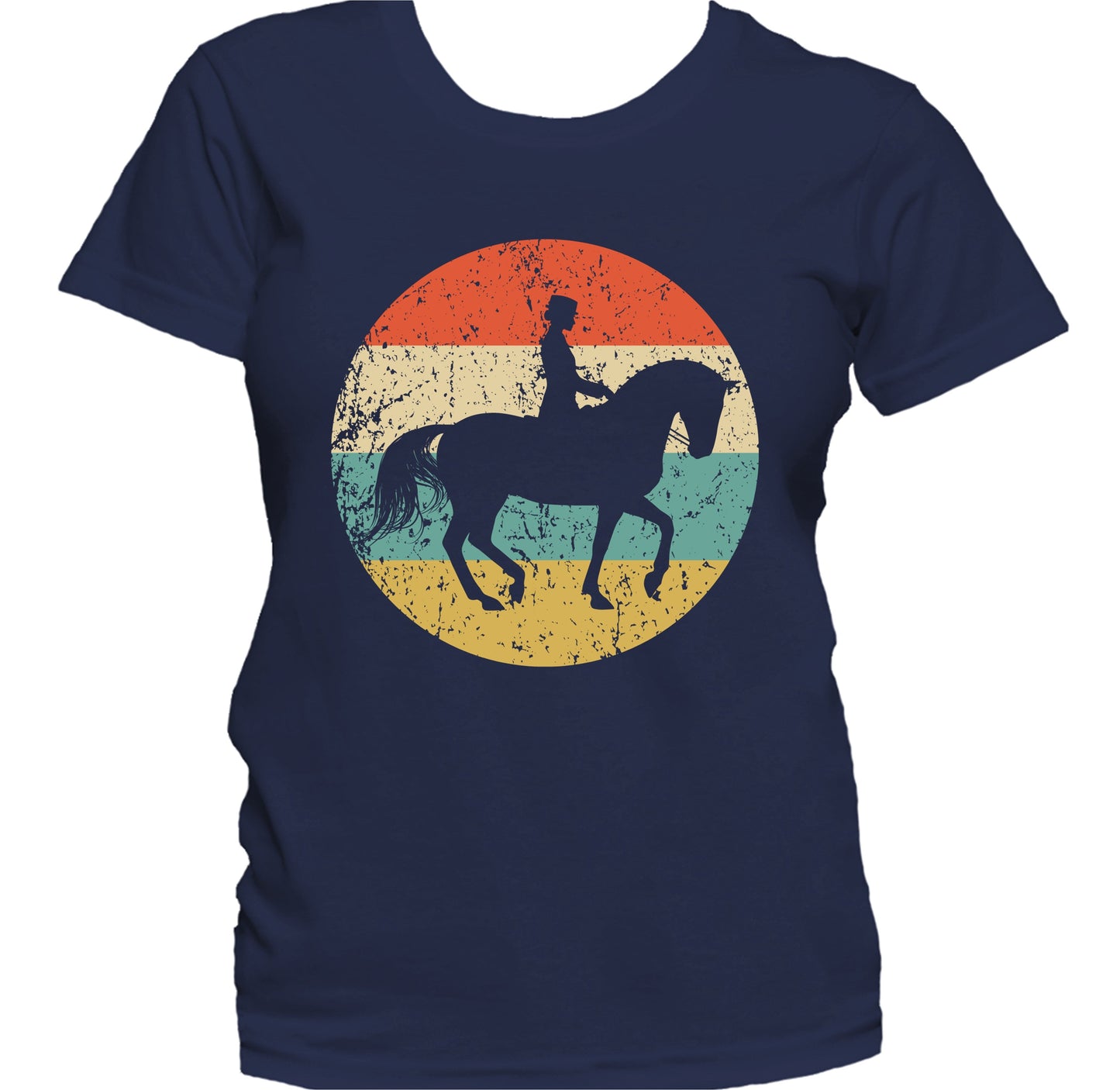 Equestrian Horse Icon Retro Dressage Women's T-Shirt
