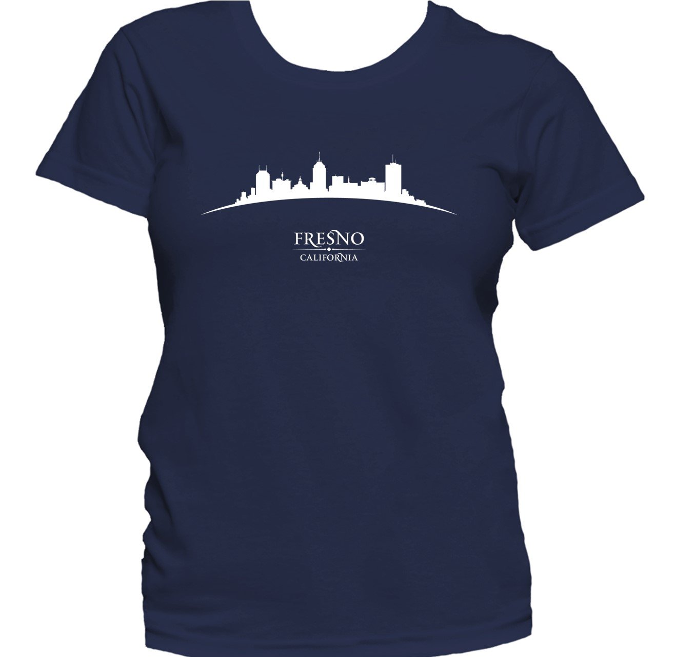 Fresno California Cityscape Downtown Skyline Women's T-Shirt