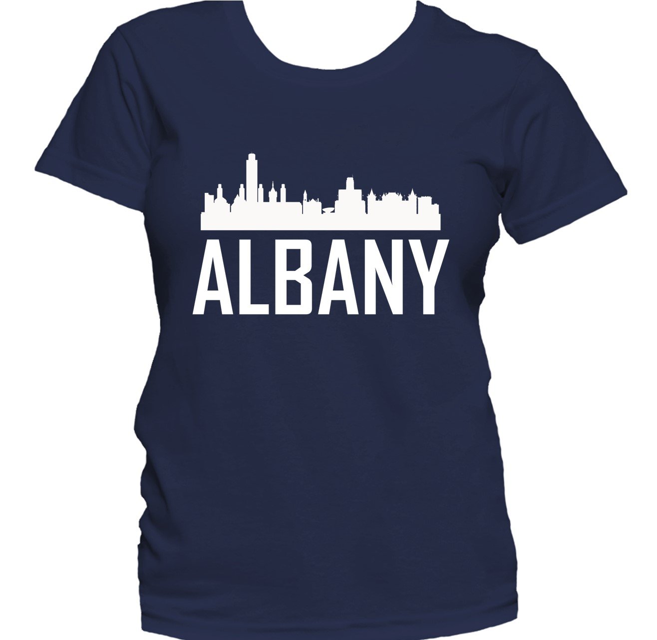 Albany NY Skyline Silhouette Cityscape Women's T-Shirt