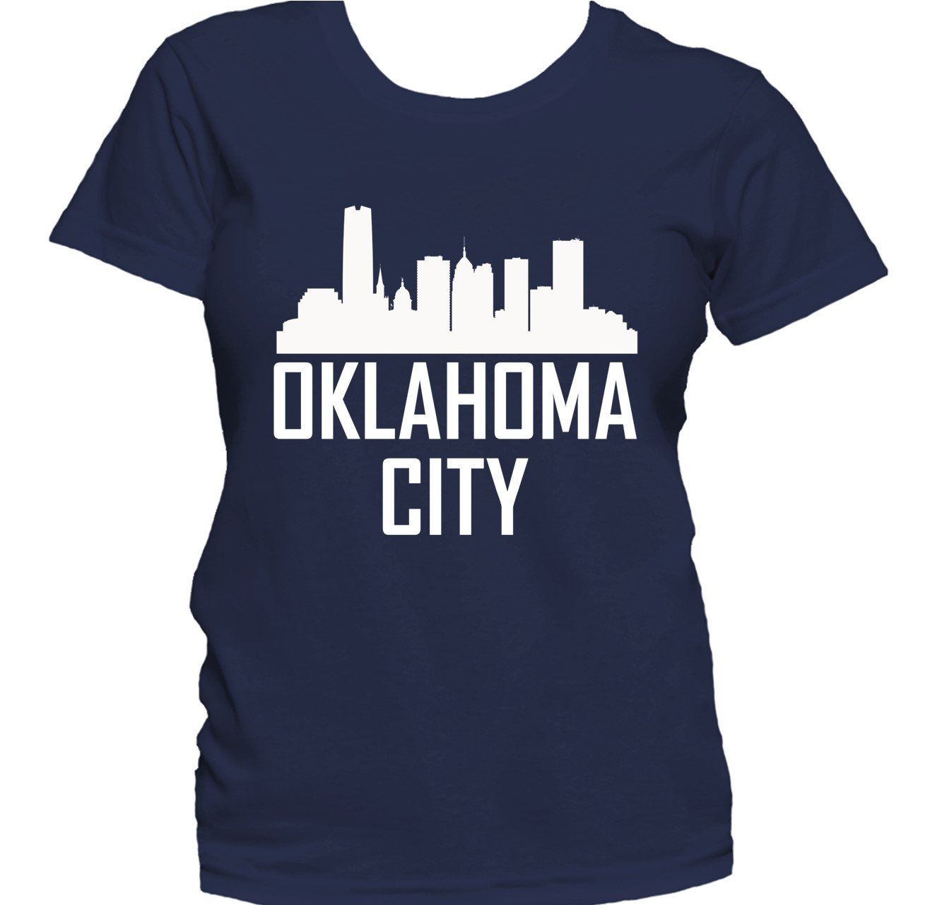 Oklahoma City OK Skyline Silhouette Cityscape Women's T-Shirt