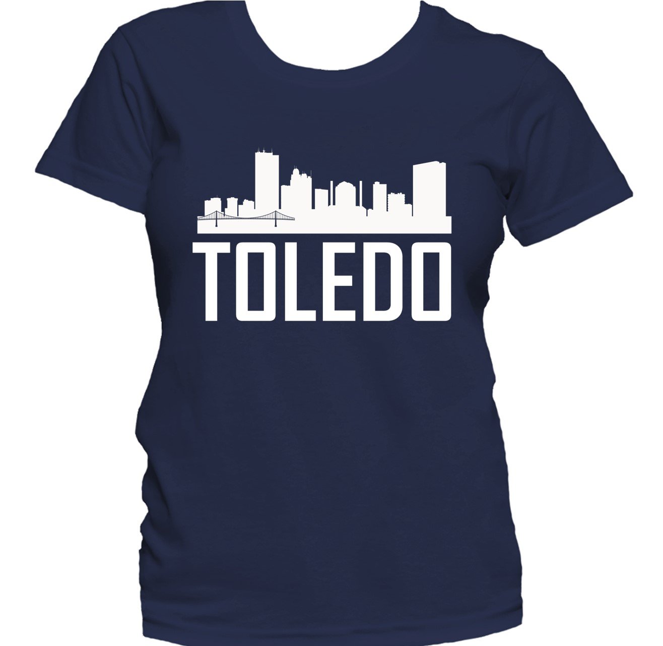 Toledo OH Skyline Silhouette Cityscape Women's T-Shirt