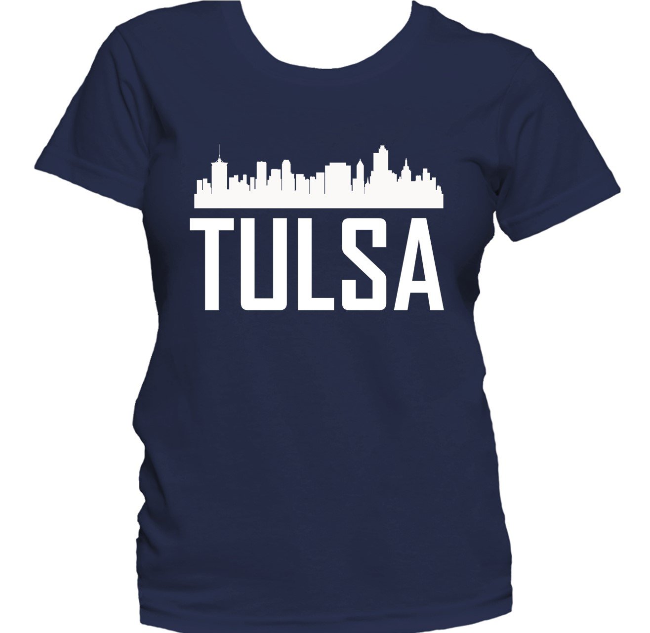 Tulsa OK Skyline Silhouette Cityscape Women's T-Shirt