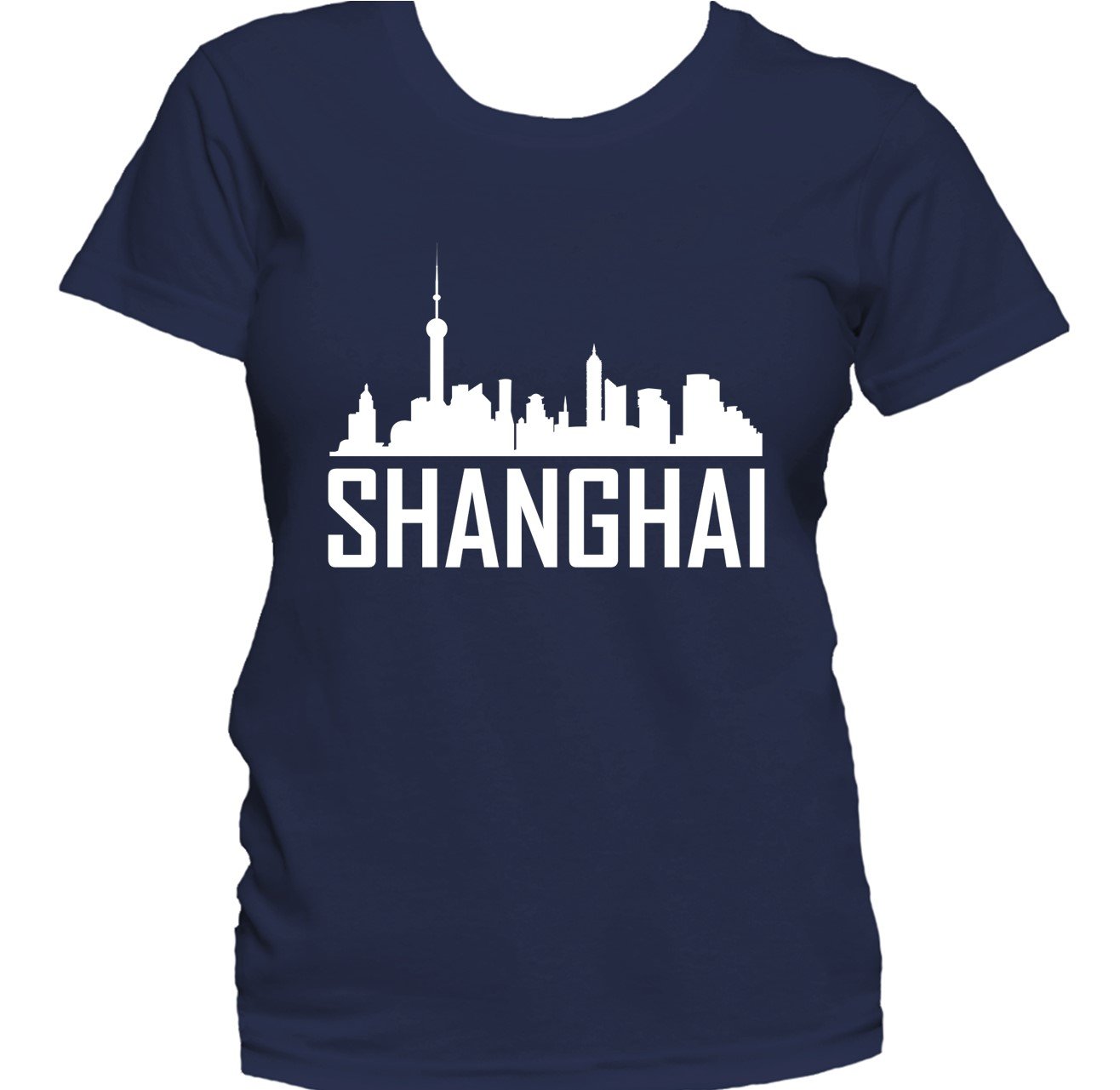 Shanghai China Skyline Silhouette Cityscape Women's T-Shirt