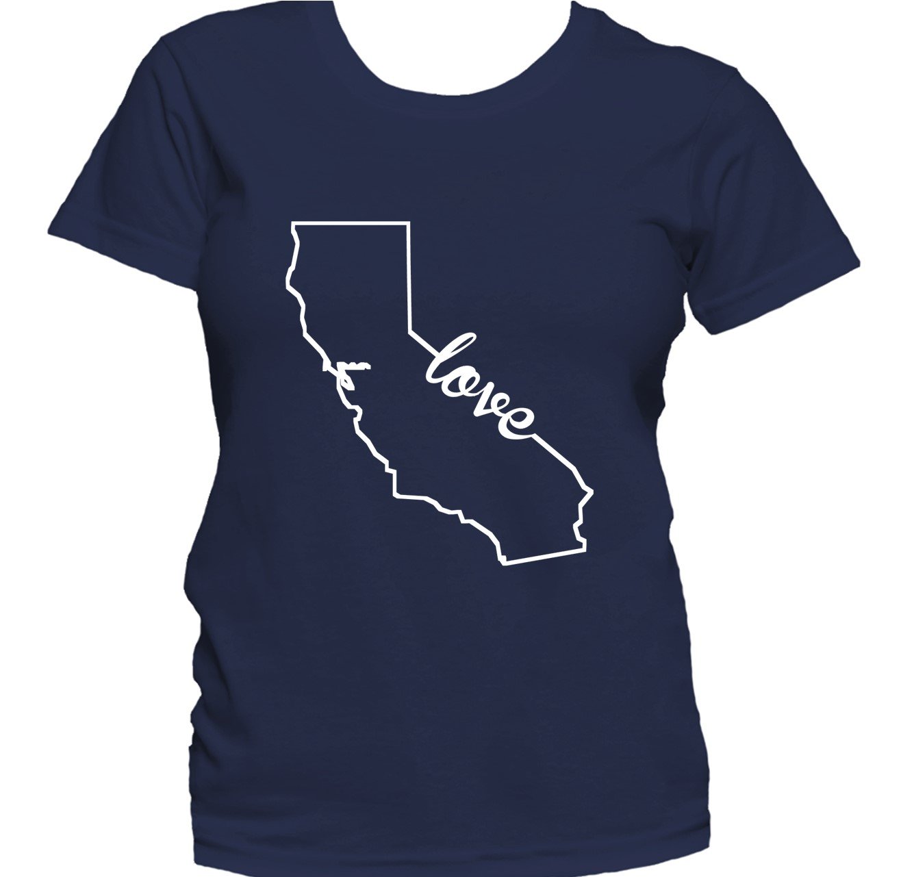 Women's California Shirt - California Love State Outline Women's T-Shirt