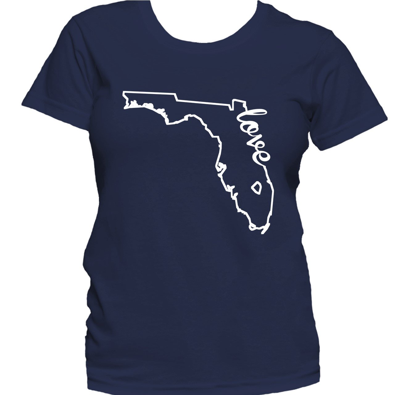 Women's Florida Shirt - Florida Love State Outline Women's T-Shirt
