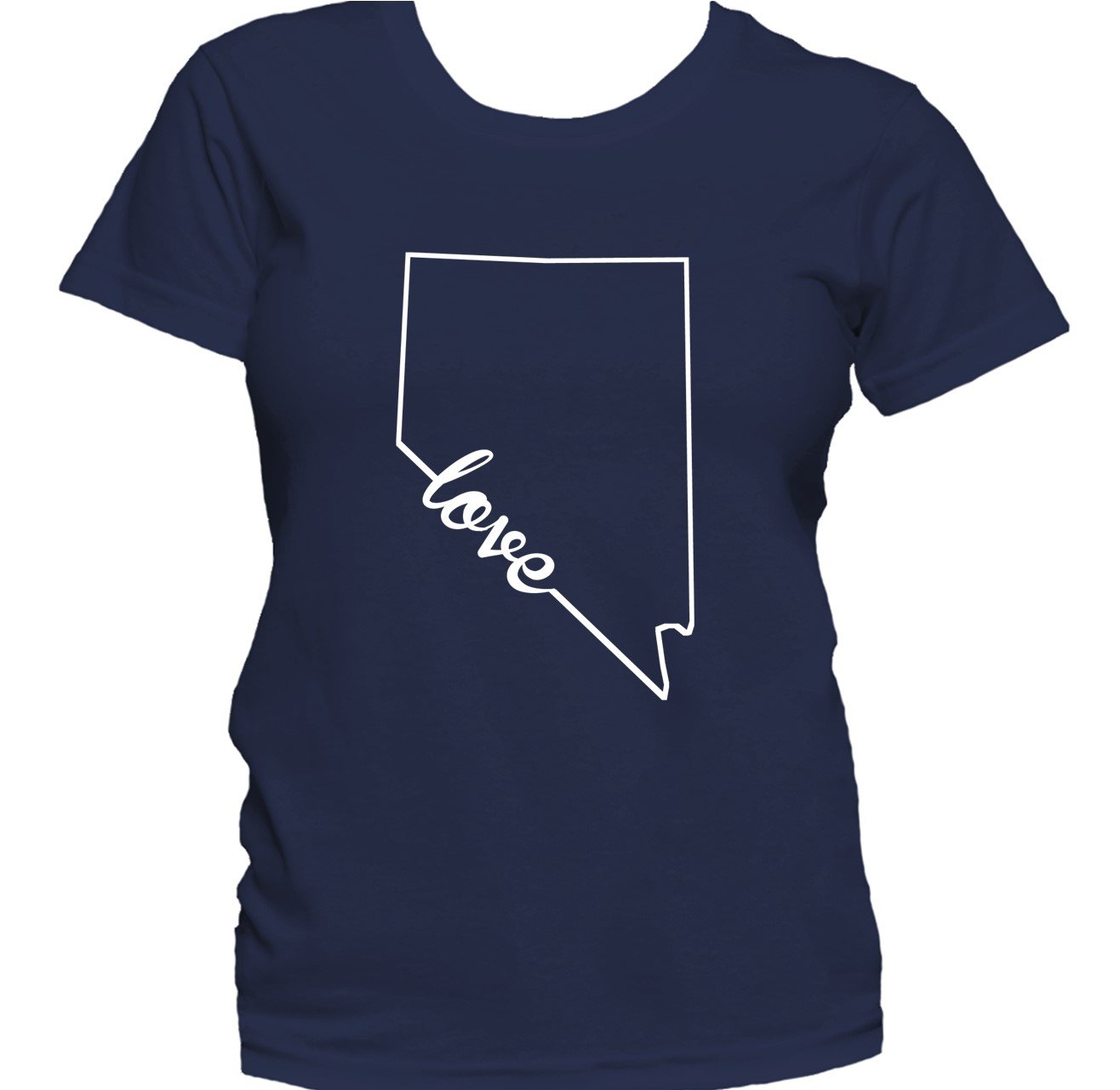 Women's Nevada Shirt - Nevada Love State Outline Women's T-Shirt