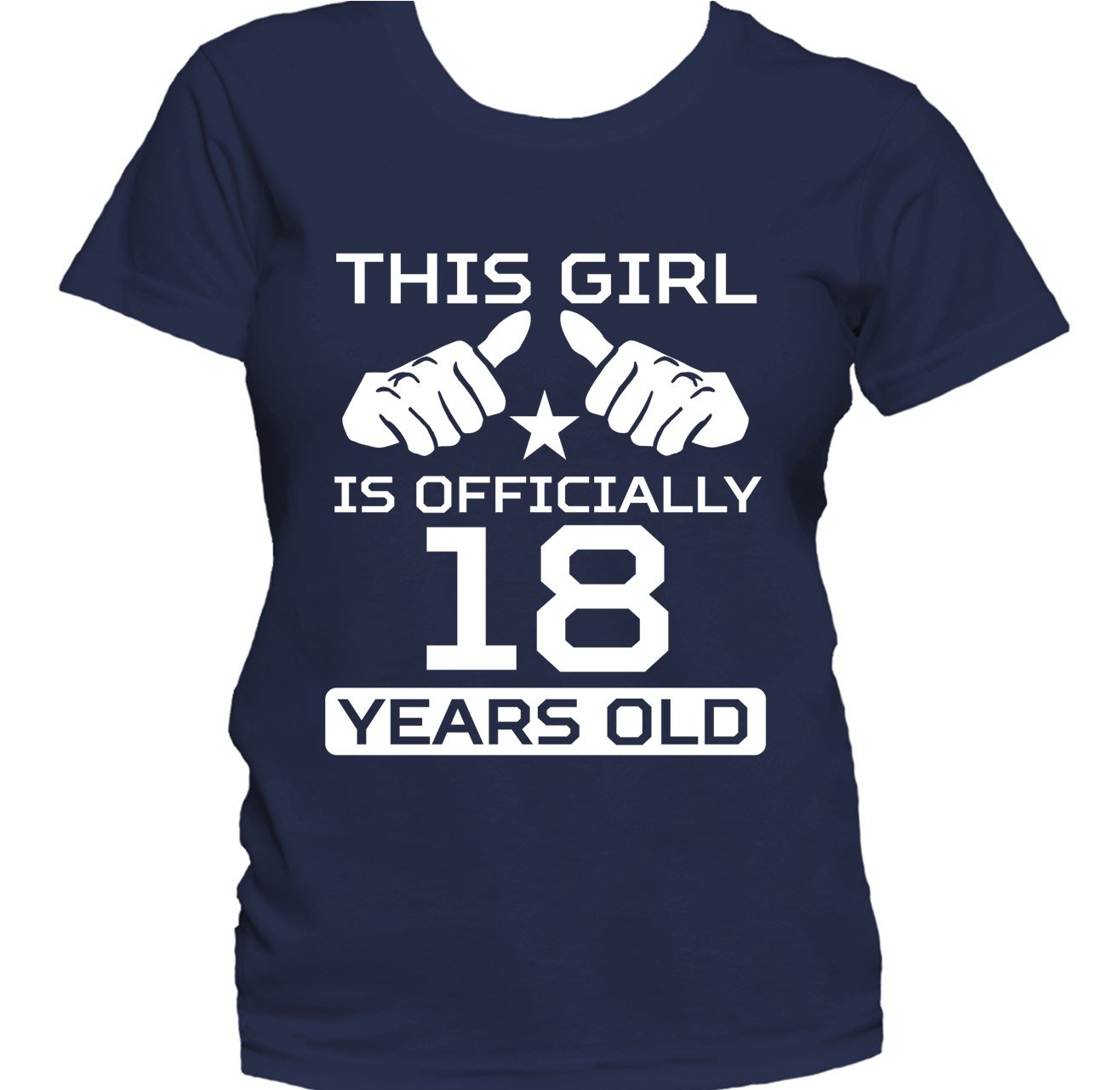 This Girl Is Officially 18 Years Funny 18th Birthday Women's T-Shirt
