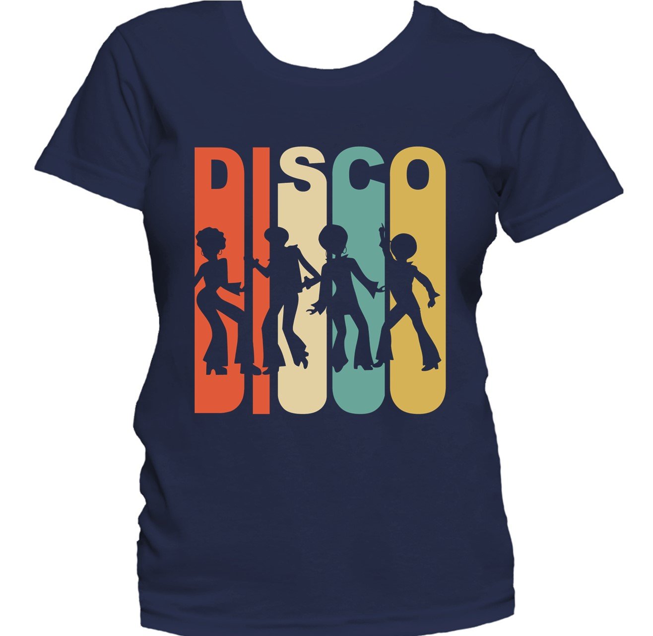 Retro 1970's Style Disco Dancers Women's T-Shirt