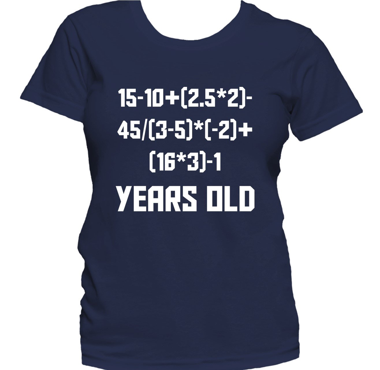12 Years Old Algebra Equation Funny 12th Birthday Math Women's T-Shirt