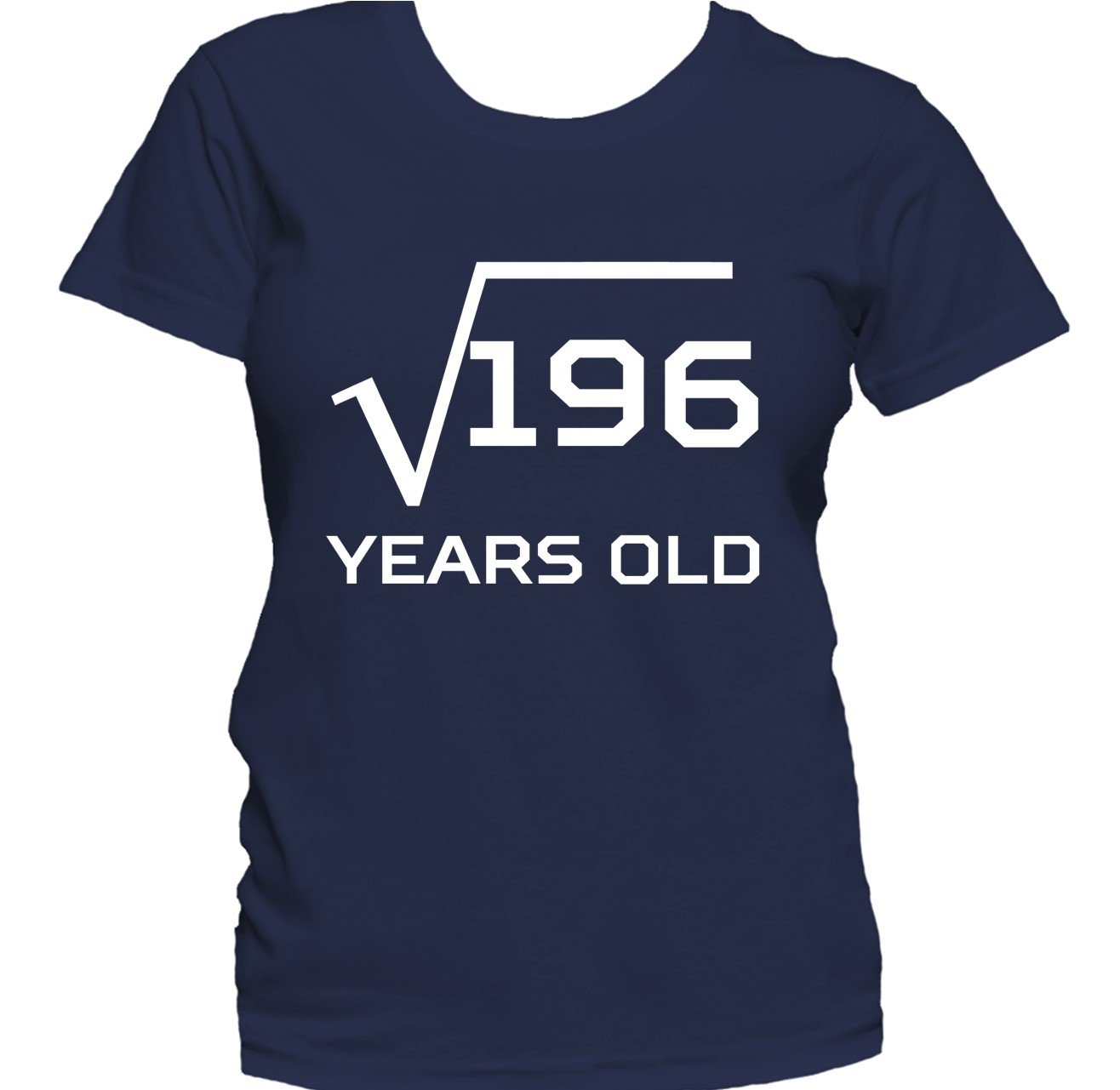 Square Root Of 196 Funny 14 Years Old 14th Birthday Women's T-Shirt