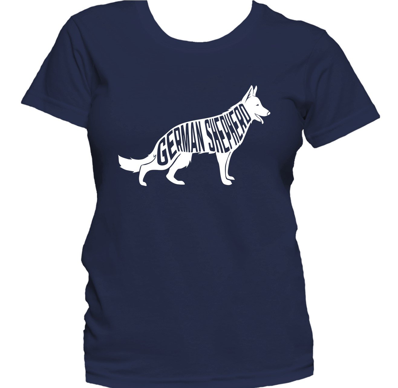 German Shepherd Silhouette Cool Dog Owner Women's T-Shirt