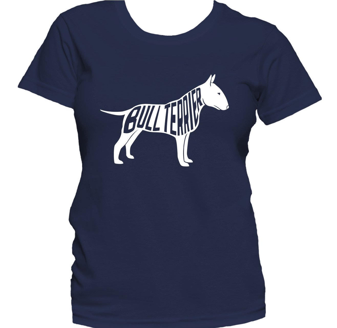 Bull Terrier Silhouette Cool Dog Owner Women's T-Shirt