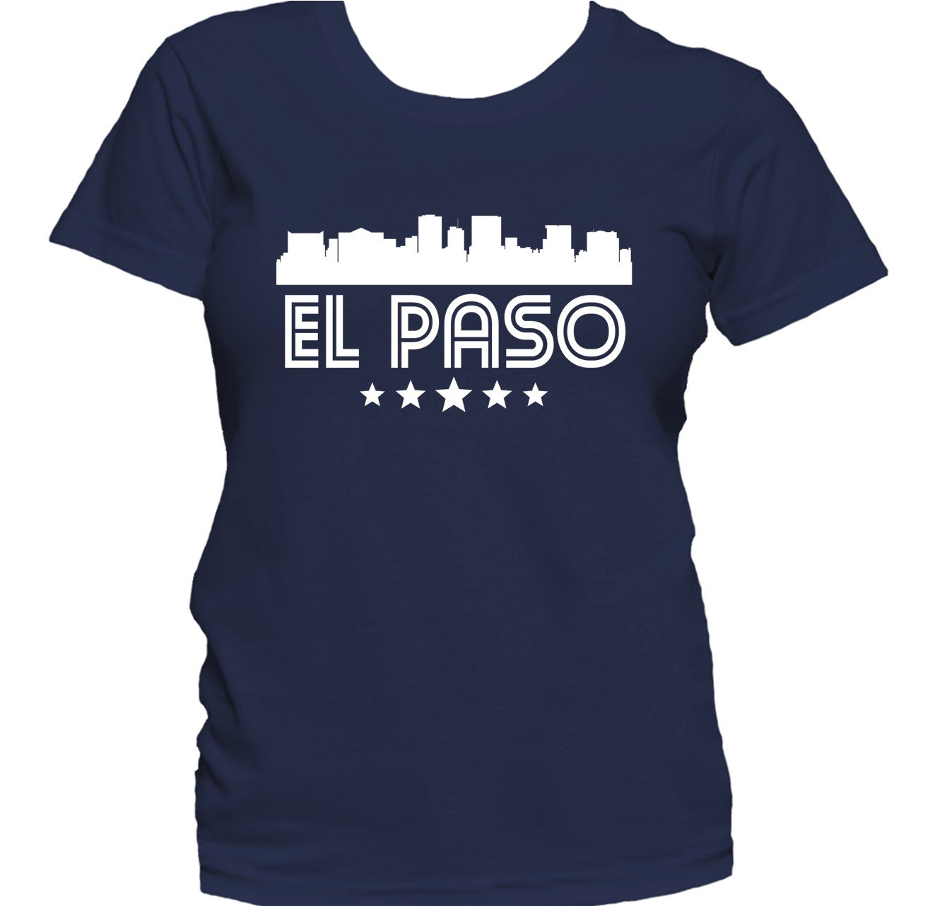 El Paso Texas Skyline Retro Style Women's T-Shirt