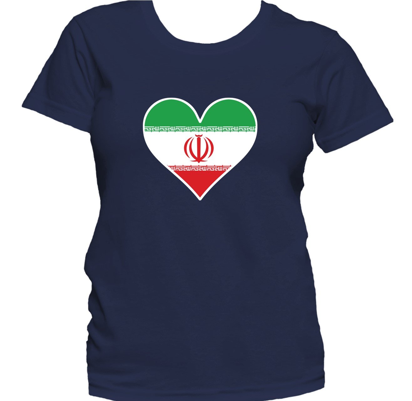 Iranian Flag Heart Iran Love Women's T-Shirt