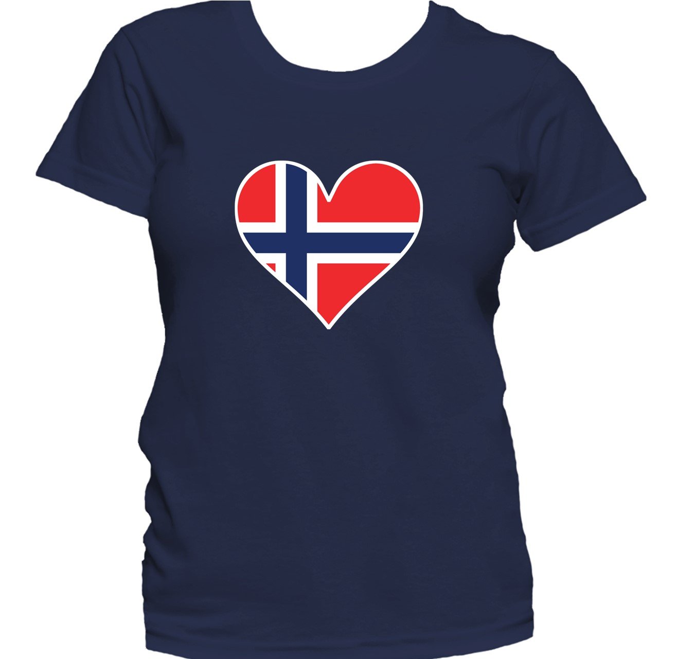 Norwegian Flag Heart Norway Love Women's T-Shirt