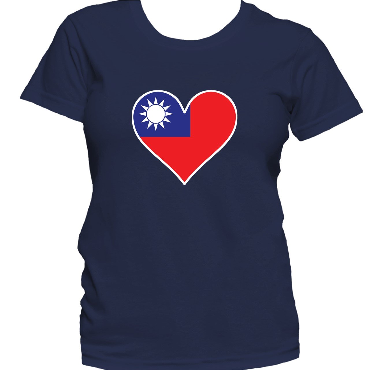 Taiwanese Flag Heart Taiwan Love Women's T-Shirt