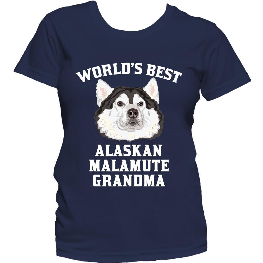 World's Best Alaskan Malamute Grandma Dog Women's T-Shirt