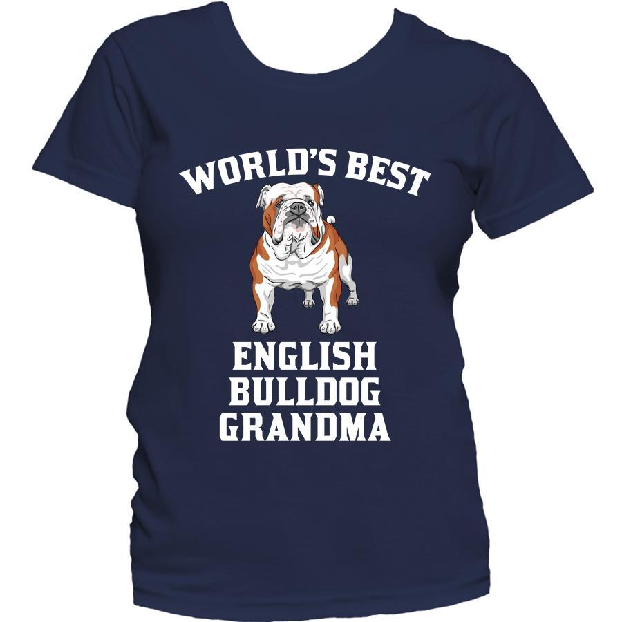 World's Best English Bulldog Grandma Dog Women's T-Shirt