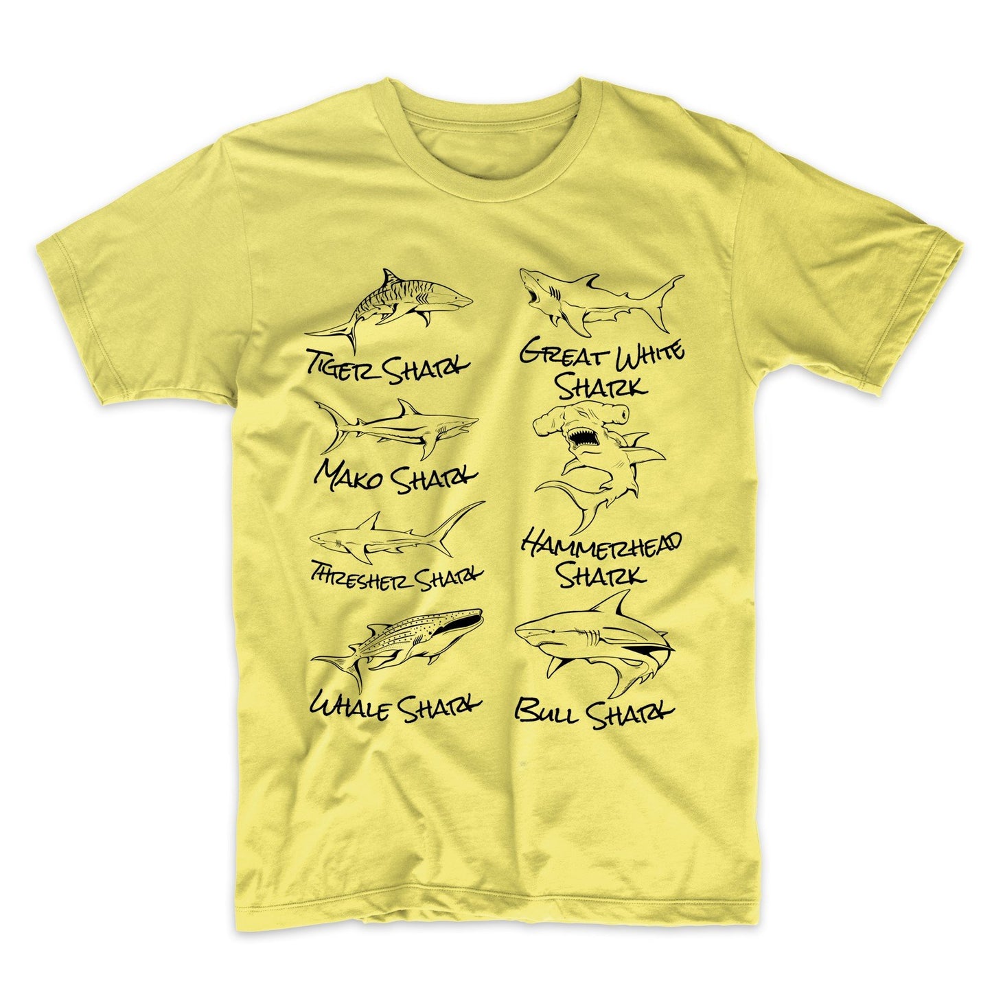 Types of Sharks Cool Shark T-Shirt
