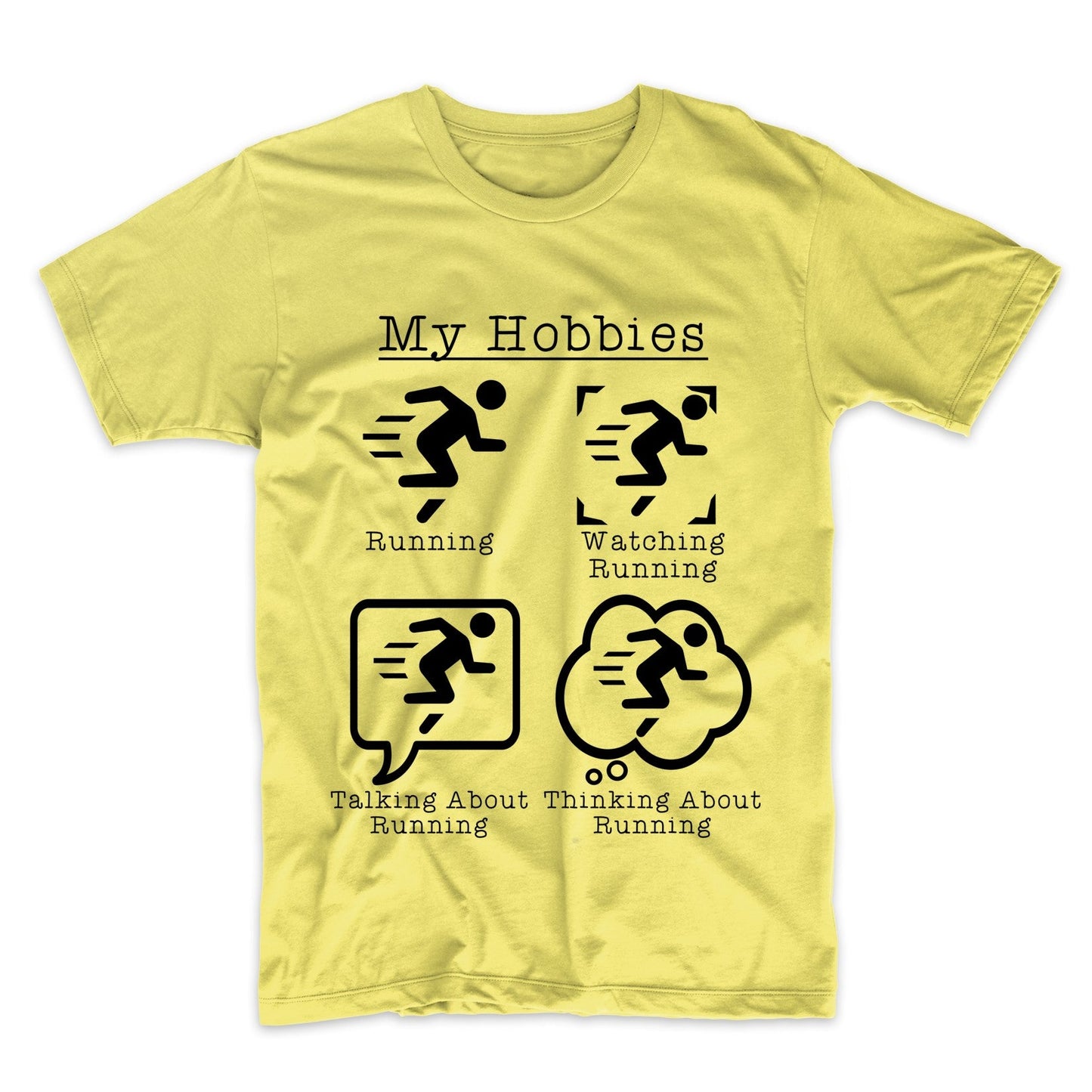 My Hobbies Running Funny Runner Marathon 5K Cross Country T-Shirt