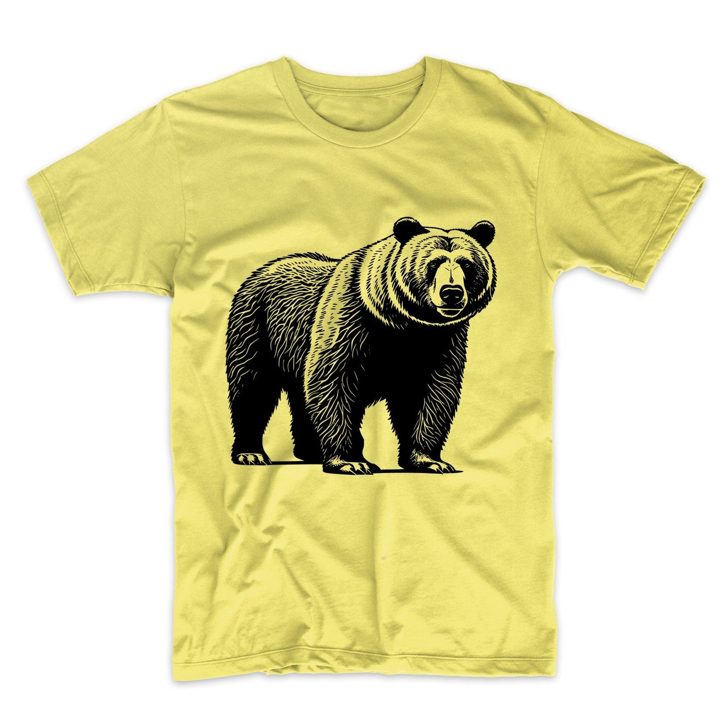 Grizzly Bear Minimalist Animal T-Shirt