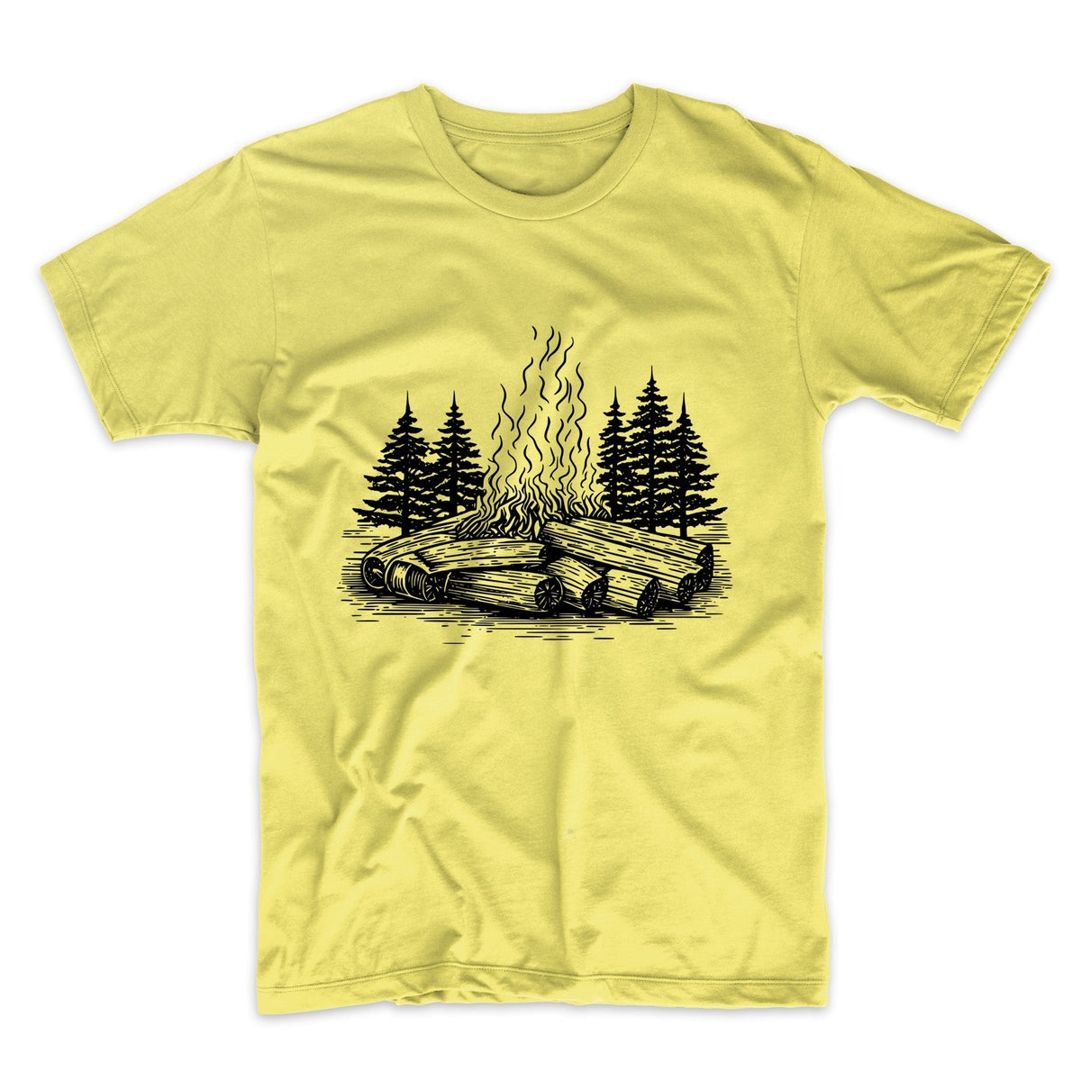 Camp Fire Minimalist Bon Fire Camping T-Shirt