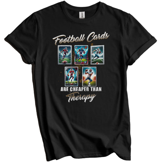 Football Cards Are Cheaper Than Therapy Funny Football Card T-Shirt