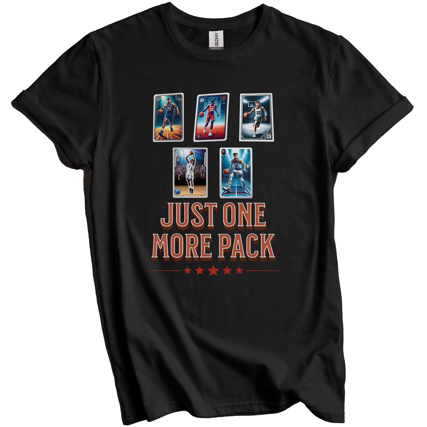 Just One More Pack Funny Basketball Card Collector T-Shirt