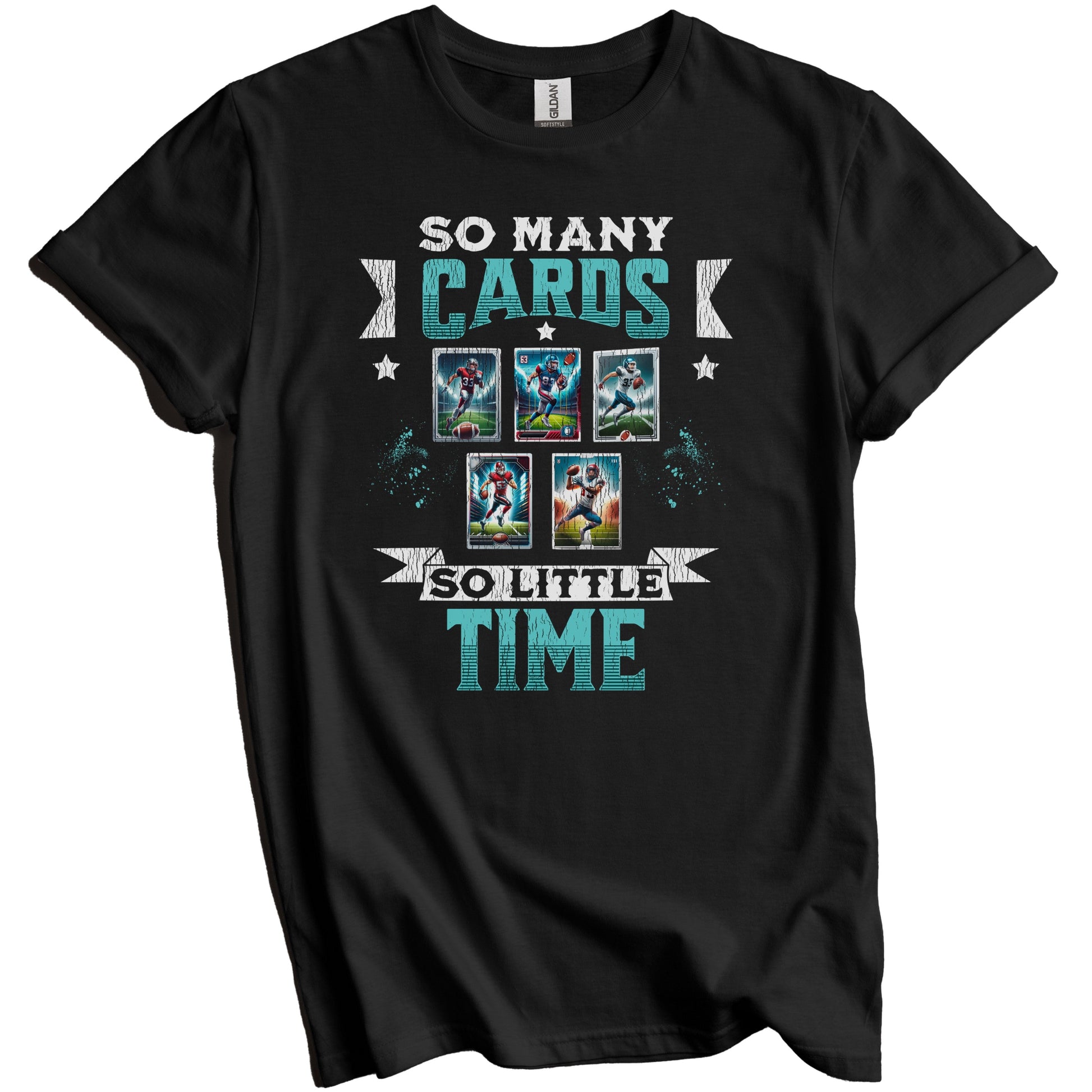 So Many Cards So Little Time Funny Football Card Collector T-Shirt