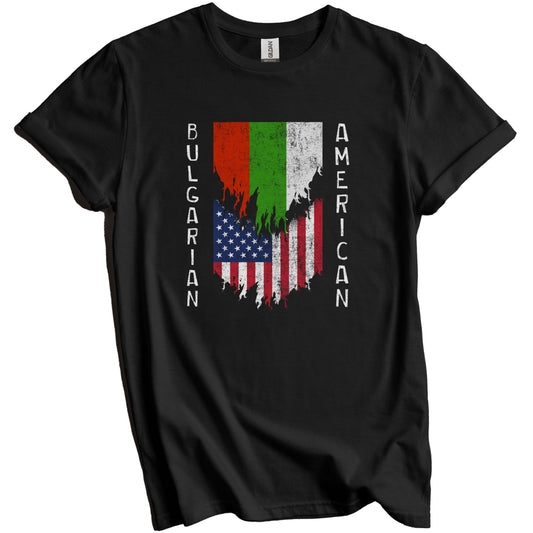 Bulgarian American Flags Ripped Torn Bulgaria T-Shirt
