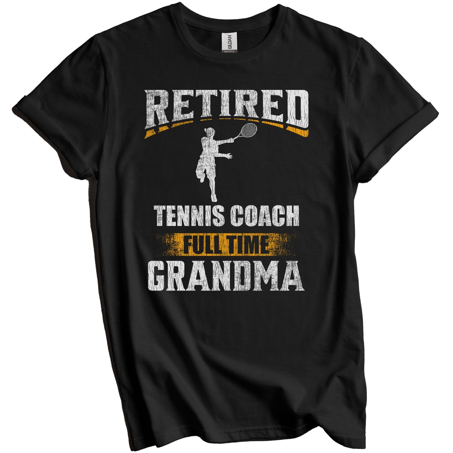Retired Tennis Coach Full Time Grandma Funny Grandparent T-Shirt - Retirement Party Gift