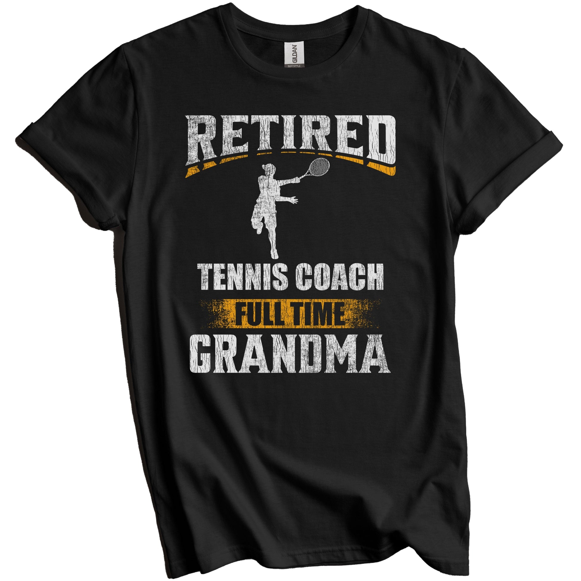 Retired Tennis Coach Full Time Grandma Funny Grandparent T-Shirt - Retirement Party Gift
