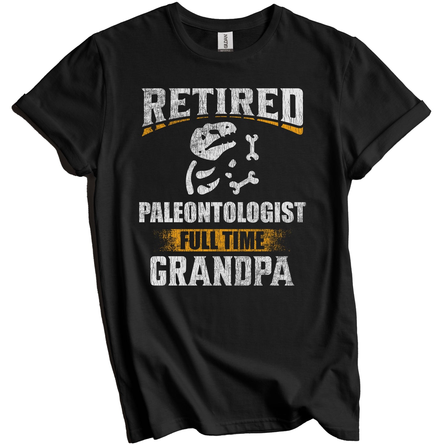 Retired Paleontologist Full Time Grandpa Funny Grandparent T-Shirt - Retirement Party Gift