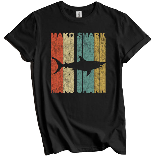 Retro Mako Shark Distressed Vintage Shark T-Shirt